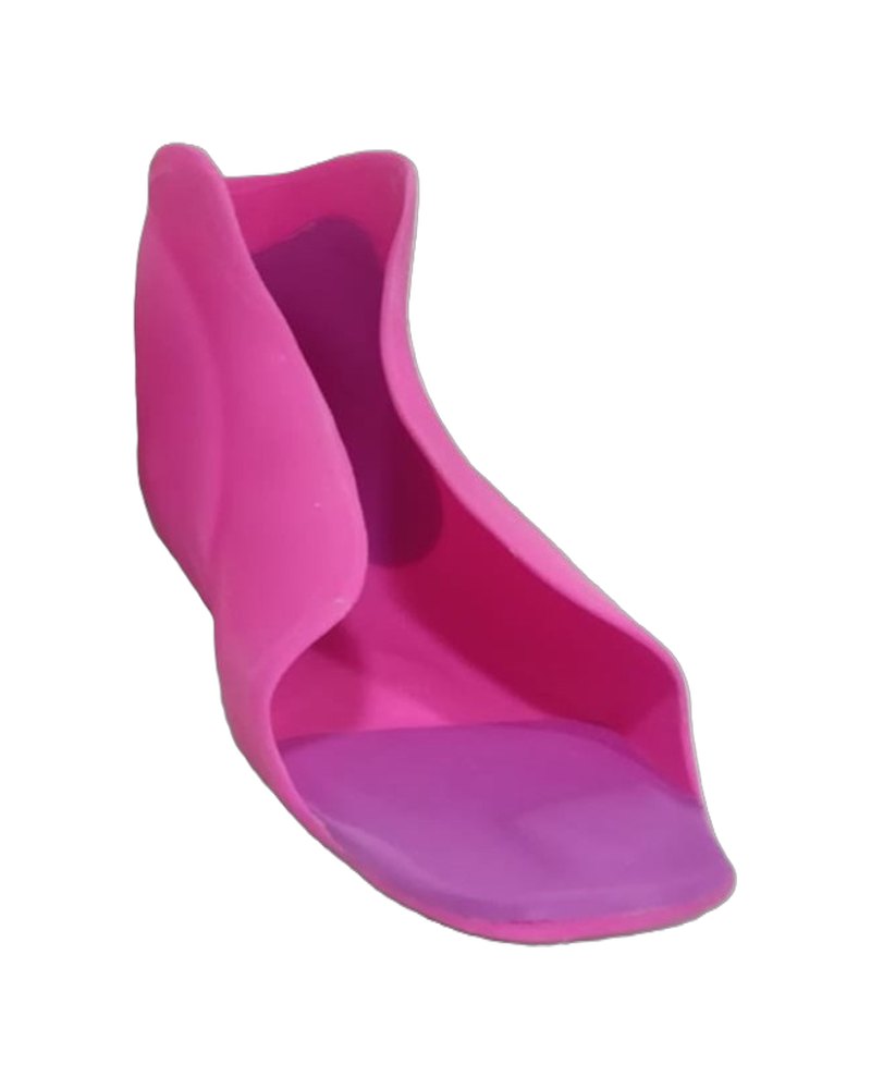 Pieza moldeada en plástico EVA Evaflex de color rosa